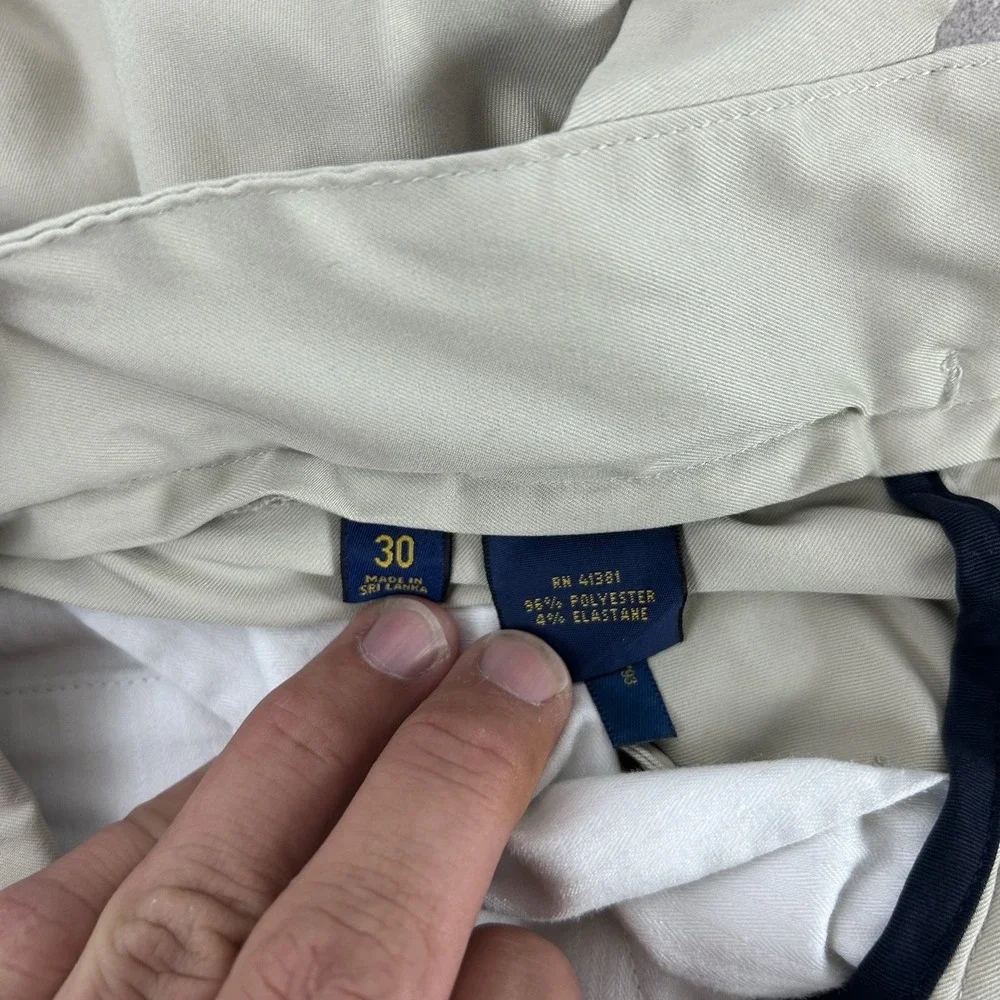 Polo Ralph Lauren Performance Stretch Classic Fit Khaki Golf‎ Shorts Mens Sz 30